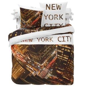 Blancheporte Povlečení Noční New York, polycoton povlak na přikrývku 140x200cm