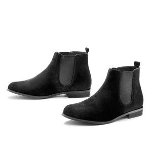 Blancheporte Kotníkové semišové boty černá 36