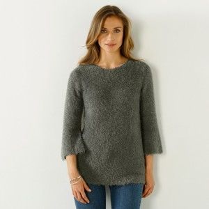 Blancheporte Jemný pulovr khaki 56