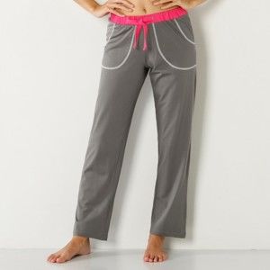 Blancheporte Jednobarevné pyžamové kalhoty šedá 42/44