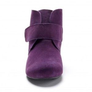 Blancheporte Kotníkové boty, pásky na suchý zip purpurová 37