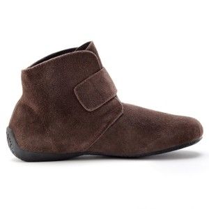 Blancheporte Kotníkové boty, pásky na suchý zip čokoládová 42