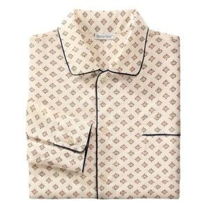 Blancheporte Prodloužený pyžamový kabátek s potiskem béžová 117/126 (XXL)