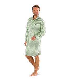 Blancheporte Pánská noční košile, flanel zelená 107/116 (XL)