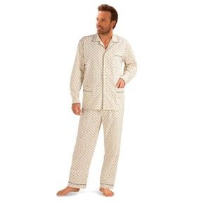 Blancheporte Klasické pyžamo s potiskem béžová 97/106 (L)