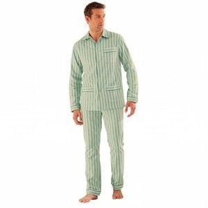 Blancheporte Klasické pyžamo, popelín zelená 87/96 (M)