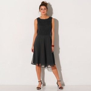 Blancheporte Šaty ze dvou materiálů černá 42