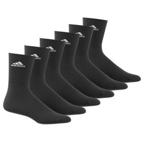Blancheporte Ponožky Adidas, sada 6 párů černá 47/50