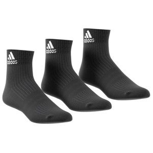 Blancheporte Kotníkové ponožky Adidas "Ankle Crew", sada 3 párů černé 47/50