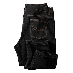 Blancheporte Riflové kalhoty z pružné bavlny černá 50