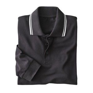 Blancheporte Polo tričko s dlouhými rukávy antracitová 117/126 (XXL)
