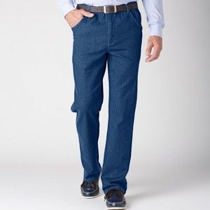 Blancheporte Pohodlné džíny, menší postava modrá 56