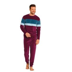 Blancheporte Velurové pyžamo bordó 107/116 (XL)