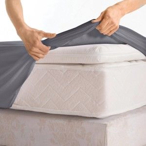 Blancheporte Napínací prostěradlo na polohovací postele, bavlna antracitová napínací prostěradlo 160x200cm
