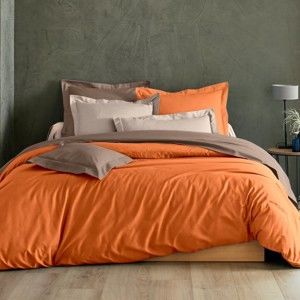 Blancheporte Jednobarevné povlečení, bavlna zn. Colombine oranžová klasické prostěradlo 240x310cm