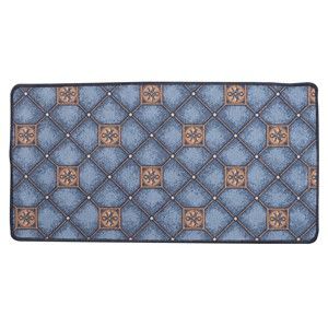 Blancheporte Kuchyňský koberec s potiskem, Dlaždice modrá 46x98cm