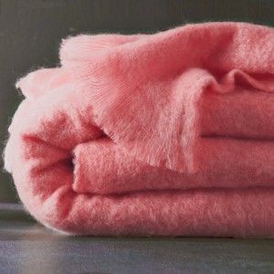 Blancheporte Mohérová deka růžová 240x260cm