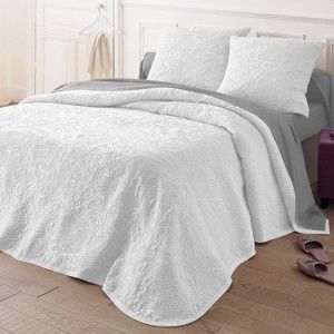 Blancheporte Přehoz na postel Melisa bílá povlak na polštář 65x65cm