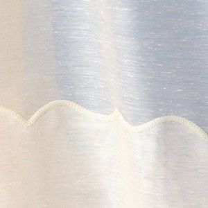 Blancheporte Záclona s podílem lnu, ozdobný spodní lem, zn. Colombine režná 240x240cm