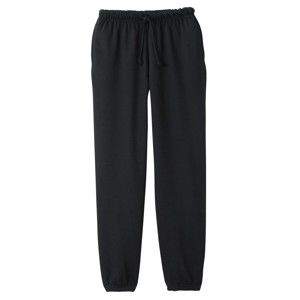 Blancheporte Meltonové kalhoty, pružný spodní lem černá 68/70