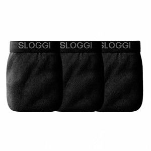 Blancheporte Otevřené slipy Sloggi, střih maxi, sada 3 ks černá 85/90 (M)