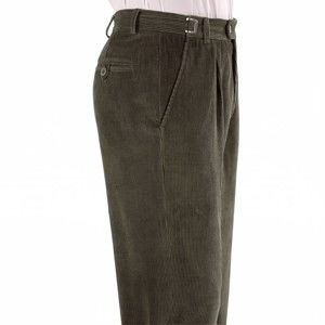 Blancheporte Manšestrové kalhoty, 2x1 sámek zelená 54