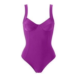 Blancheporte Jednodílné plavky purpurová, koš.E 44
