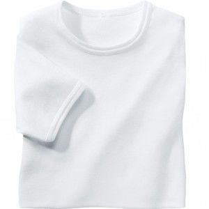 Blancheporte Spodní tričko s kulatým výstřihem, sada 3 ks bílá 117/124 (3XL)