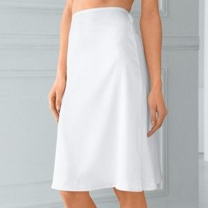 Blancheporte Saténová spodničková sukně bílá 50