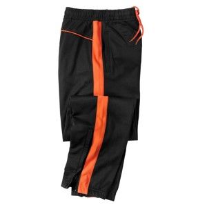 Blancheporte Sportovní kalhoty z česaného mikrovlákna černá/oranžová 48/50