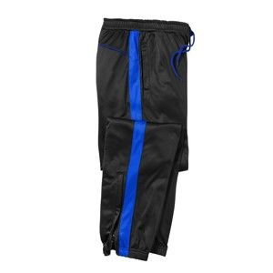 Blancheporte Sportovní kalhoty z česaného mikrovlákna černá/modrá 40/42