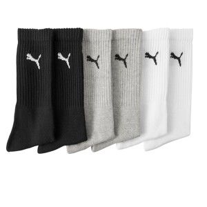 Blancheporte Sportovní ponožky Puma, sada 6 párů 2x černá + 2x šedá + 2x bílá 43/46
