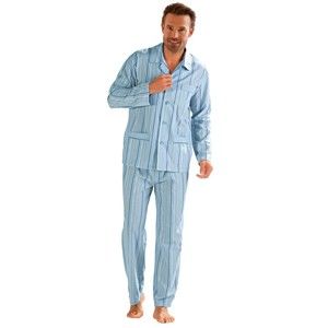Blancheporte Klasické pruhované pyžamo proužky modrá 137/146 (4XL)