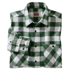 Blancheporte Kostkovaná flanelová košile zelená/bílá 47/48