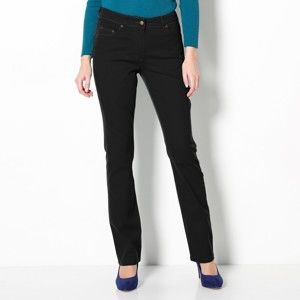 Blancheporte Strečové rovné kalhoty černá 52
