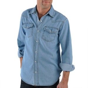 Blancheporte Džínová košile sepraná modrá 49/50
