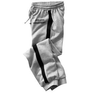 Blancheporte Meltonové sportovní kalhoty šedý melír 64/66