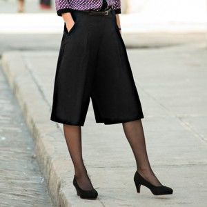 Blancheporte Dlouhá kalhotová sukně černá 40