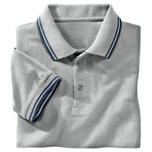 Blancheporte Polo tričko s krátkými rukávy světle šedá 147/156 (5XL)
