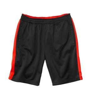 Blancheporte Sportovní šortky z česaného mikrovlákna černá/oranžová 48/50