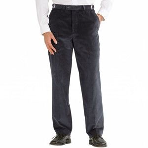Blancheporte Manšestrové kalhoty, nastavitelný pas černá 62