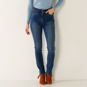 Blancheporte Úzké džíny s vysokým pasem modrá 36