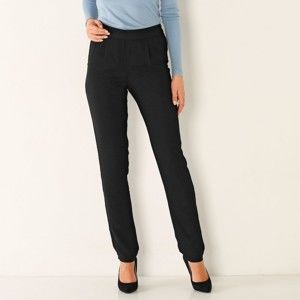 Blancheporte Vzdušné jednobarevné kalhoty černá 50