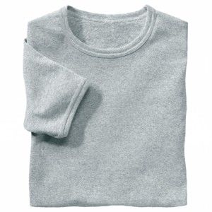 Blancheporte Spodní tričko s kulatým výstřihem, sada 3 ks šedý melír 93/100 (L)