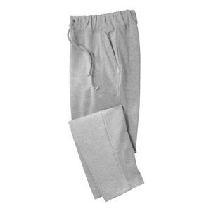 Blancheporte Meltonové kalhoty, rovný spodní lem šedý melír 40/42