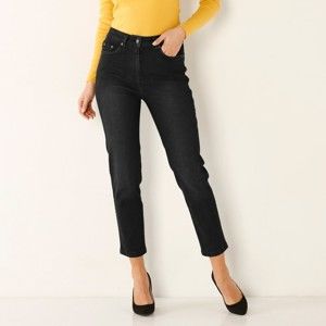 Blancheporte 7/8 džíny s vysokým pasem černá 50