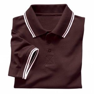 Blancheporte Polo tričko s krátkými rukávy čokoládová 117/126 (XXL)