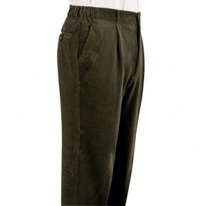 Blancheporte Manšestrové kalhoty, pružný pas zelená 52