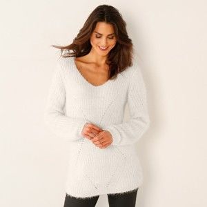 Blancheporte Třpytivý pulovr přírodní 50