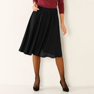Blancheporte Vzdušná jednobarevná sukně černá 40